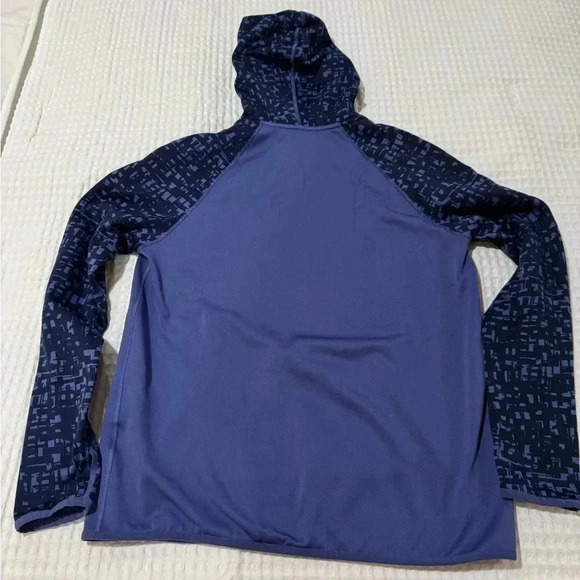 Nike Hoodie Womens Meduim Purple Center Swoosh Dri Fit Pullover Sweatshirt - Picture 4 of 5